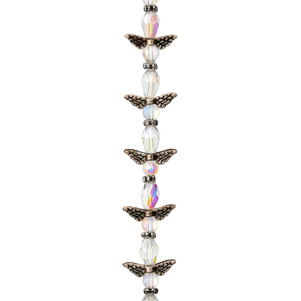 Glass, Metal &#x26; Crystal Mini Angel Beads, 12mm by Bead Landing&#x2122;